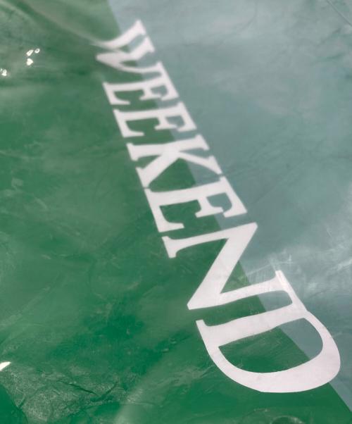 the weekend hotel（ザウィークエンドホテル）THE WEEKEND HOTEL (ザウィークエンドホテル) PVCBag グリーンの古着・服飾アイテム