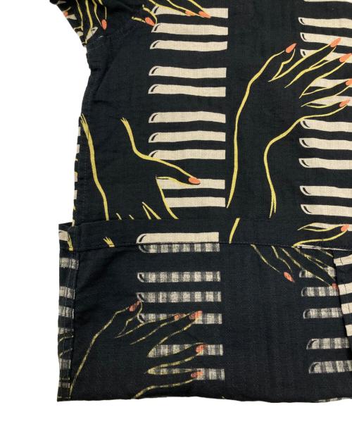 Star OF HOLLYWOOD（スターオブハリウッド）Star OF HOLLYWOOD (スターオブハリウッド) PIANO アロハシャツ ブラック サイズ:SIZE Mの古着・服飾アイテム