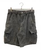 stussyステューシー）の古着「90s コーデュロイ ハーフ カーゴ パンツ」｜カーキ