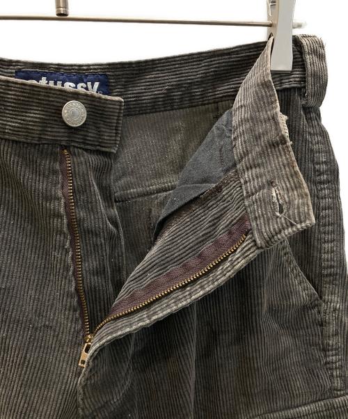 stussy（ステューシー）stussy (ステューシー) 90s コーデュロイ ハーフ カーゴ パンツ カーキ サイズ:SIZE 30の古着・服飾アイテム
