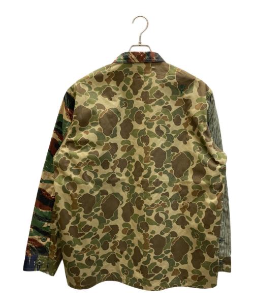 South2 West8（サウスツー ウエストエイト）South2 West8 (サウスツー ウエストエイト) Smokey Shirt Crazy Camo/クレイジーカモフラシャツ グリーン サイズ:Lの古着・服飾アイテム