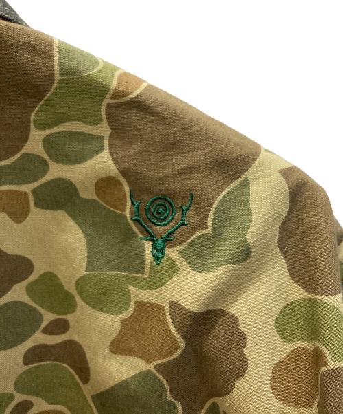 South2 West8（サウスツー ウエストエイト）South2 West8 (サウスツー ウエストエイト) Smokey Shirt Crazy Camo/クレイジーカモフラシャツ グリーン サイズ:Lの古着・服飾アイテム