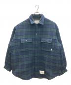 WTAPSダブルタップス）の古着「WCPO JACKET WOPO MOSSER TEXTILE」｜ネイビー×グリーン