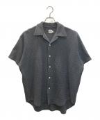 RIDING HIGHライディングハイ）の古着「シアサッカージャージーオープンカラーシャツ」｜グレー