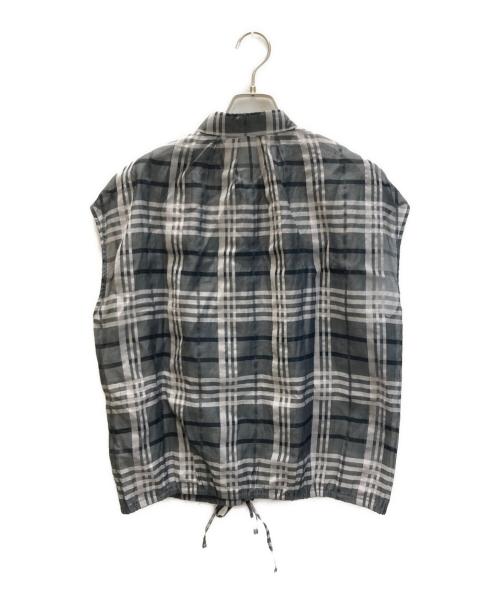 journal standard luxe（ジャーナルスタンダード ラックス）journal standard luxe (ジャーナルスタンダード ラックス) シアードビーチェックフレンチスリーブシャツ ブラック サイズ:FREEの古着・服飾アイテム