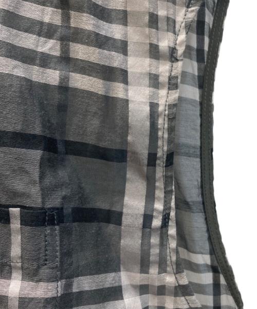 journal standard luxe（ジャーナルスタンダード ラックス）journal standard luxe (ジャーナルスタンダード ラックス) シアードビーチェックフレンチスリーブシャツ ブラック サイズ:FREEの古着・服飾アイテム