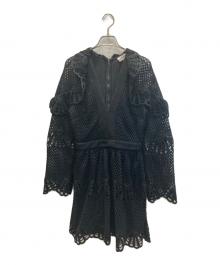 SELF PORTRAIT（セルフ ポートレイト）の古着「ニットワンピース」｜ブラック