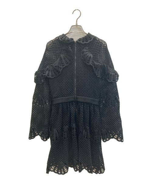 SELF PORTRAIT（セルフ ポートレイト）SELF PORTRAIT (セルフ ポートレイト) ニットワンピース ブラック サイズ:6の古着・服飾アイテム