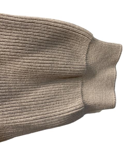 BATONER（バトナ―）BATONER (バトナ―) EXTRA HARD TWIST WOOL CREW NECK Mocha / エクストラ ハードツイスト ウール クルーネック ベージュ サイズ:2の古着・服飾アイテム