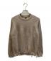 BATONER（バトナ―）の古着「EXTRA HARD TWIST WOOL CREW NECK Mocha / エクストラ ハードツイスト ウール クルーネック」｜ベージュ