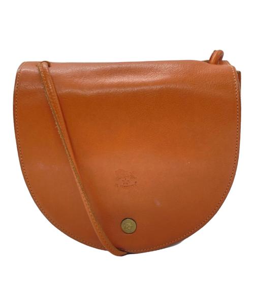 IL BISONTE（イル ビゾンテ）IL BISONTE (イル ビゾンテ) フラップショルダーバッグ ブラウンの古着・服飾アイテム