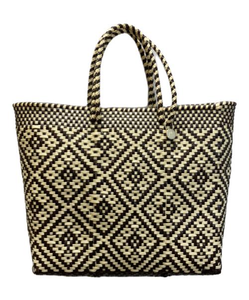 Letra（レトラ）Letra (レトラ) メルカドバッグ ブラウン×ベージュの古着・服飾アイテム