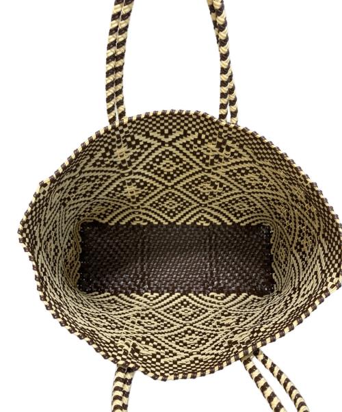 Letra（レトラ）Letra (レトラ) メルカドバッグ ブラウン×ベージュの古着・服飾アイテム