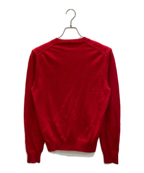 PLAY COMME des GARCONS（プレイコムデギャルソン）PLAY COMME des GARCONS (プレイコムデギャルソン) V-NECK PULLOVER / ハートロゴ Vネックプルオーバー レッド サイズ:SIZE Sの古着・服飾アイテム