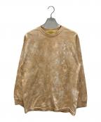 seven by sevenセブンバイセブン）の古着「タイダイロングスリーブカットソー」｜オレンジ