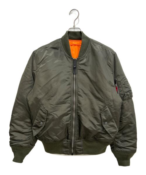 ALPHA（アルファ）ALPHA (アルファ) MA-1ジャケット グリーン サイズ:Mの古着・服飾アイテム