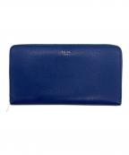 CELINEセリーヌ）の古着「ラウンドジップウォレット」｜ネイビー