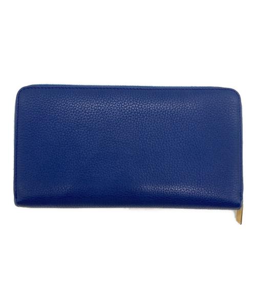 CELINE（セリーヌ）CELINE (セリーヌ) ラウンドジップウォレット ネイビーの古着・服飾アイテム