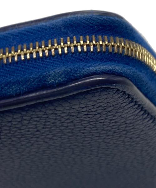 CELINE（セリーヌ）CELINE (セリーヌ) ラウンドジップウォレット ネイビーの古着・服飾アイテム