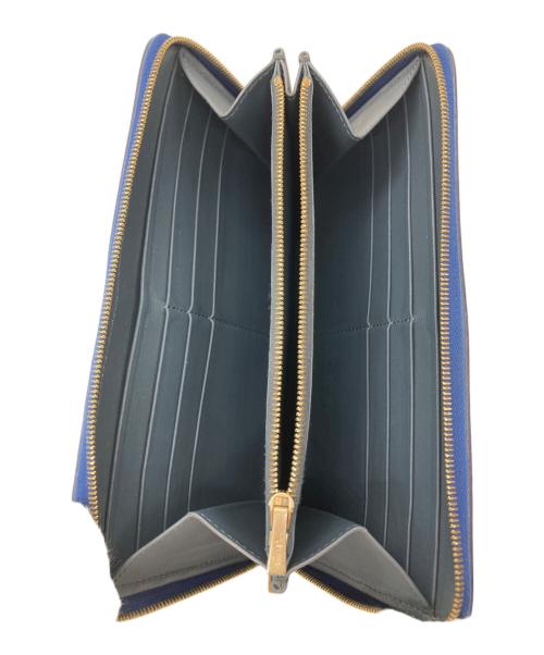 CELINE（セリーヌ）CELINE (セリーヌ) ラウンドジップウォレット ネイビーの古着・服飾アイテム