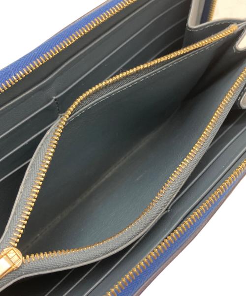 CELINE（セリーヌ）CELINE (セリーヌ) ラウンドジップウォレット ネイビーの古着・服飾アイテム