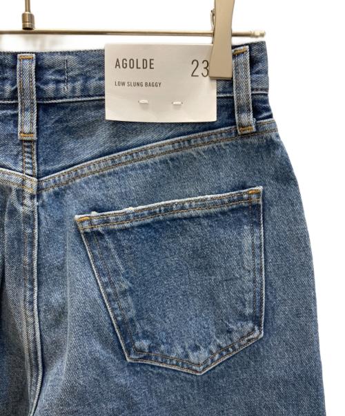 AGOLDE（エーゴールドイー）AGOLDE (エーゴールドイー) LOW SLUNG BAGGY JEANS / ロー スラング バギー デニムパンツ インディゴ サイズ:SIZE W23 未使用品の古着・服飾アイテム