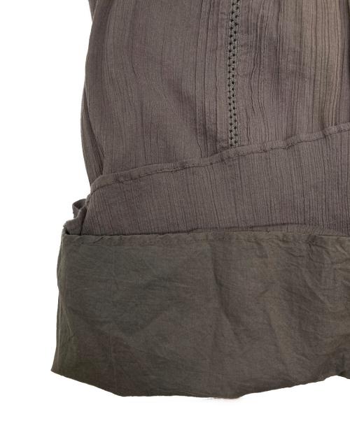 MICA&DEAL（マイカアンドディール）MICA&DEAL (マイカアンドディール) 楊柳ギャザーレーススカート ブラウン サイズ:不明の古着・服飾アイテム