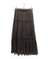 MICA&DEAL (マイカアンドディール) 楊柳ギャザーレーススカート ブラウン サイズ:不明：3500円