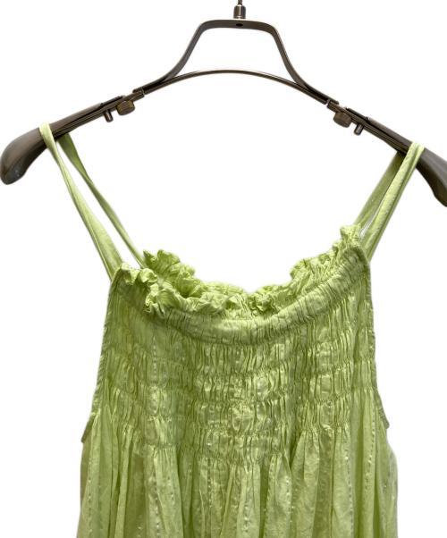 SLOBE IENA（スローブ イエナ）SLOBE IENA (スローブ イエナ) クリンクルギャザーキャミワンピース イエロー サイズ:Freeの古着・服飾アイテム