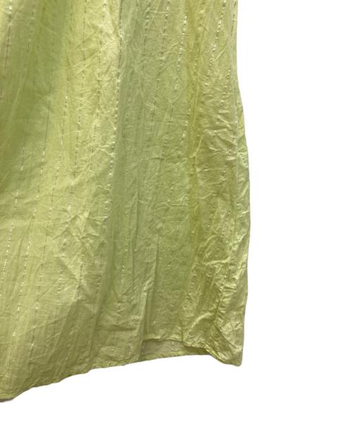 SLOBE IENA（スローブ イエナ）SLOBE IENA (スローブ イエナ) クリンクルギャザーキャミワンピース イエロー サイズ:Freeの古着・服飾アイテム