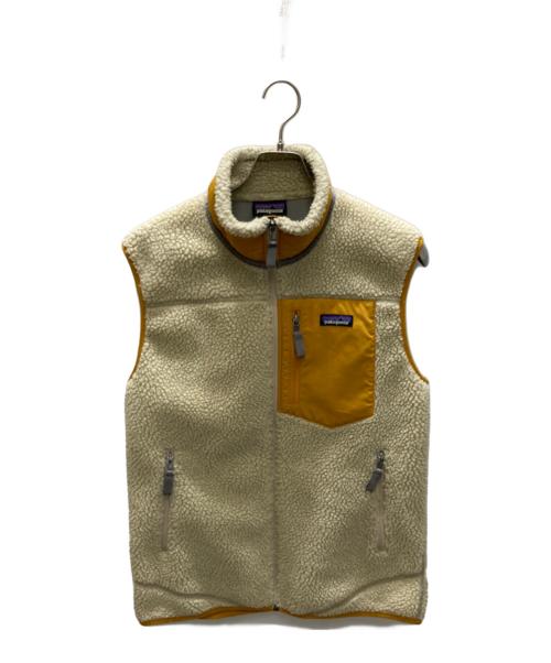 Patagonia（パタゴニア）Patagonia (パタゴニア) Classic Retro-X Vest クラシック レトロX ベスト イエロー×ベージュ サイズ:Mの古着・服飾アイテム