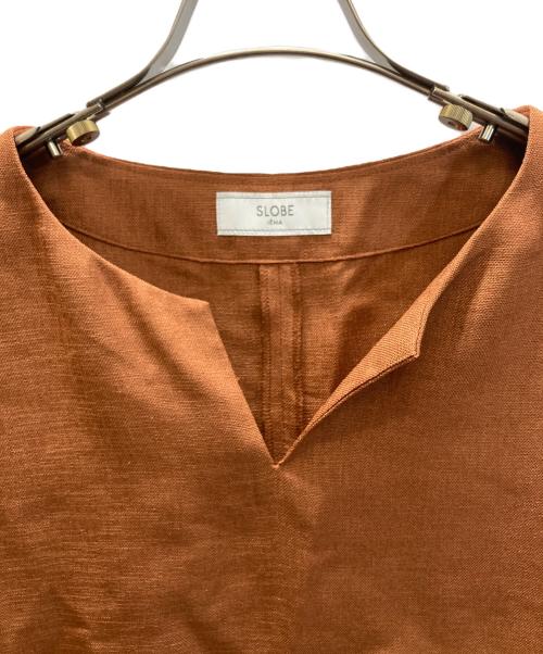 SLOBE IENA（スローブ イエナ）SLOBE IENA (スローブ イエナ) リネンライクブラウス×パンツセットアップ ブラウン サイズ:Sの古着・服飾アイテム