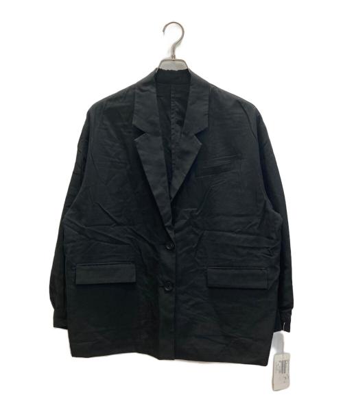 L'ESSAGE JOURNAL STANDARD（ジャーナルスタンダードレサージュ）L'ESSAGE JOURNAL STANDARD (ジャーナルスタンダードレサージュ) リノリオグログランジャケット ブラック サイズ:Free 未使用品の古着・服飾アイテム