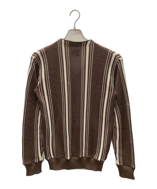 Needles（ニードルズ）Needles (ニードルズ) V Neck Cardigan Purl Stitch（ブイネック カーディガン パール ステッチ） ブラウン サイズ:Mの古着・服飾アイテム