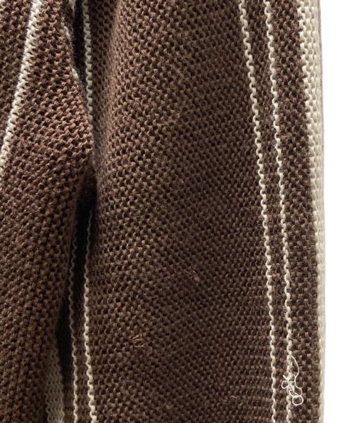 Needles（ニードルズ）Needles (ニードルズ) V Neck Cardigan Purl Stitch（ブイネック カーディガン パール ステッチ） ブラウン サイズ:Mの古着・服飾アイテム