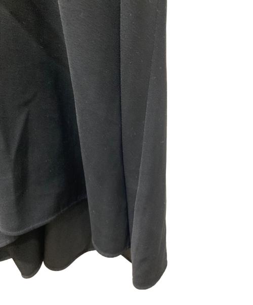 ENFOLD（エンフォルド）ENFOLD (エンフォルド) PE DOUBLE CROSS HIGH NECK BLOUSE ブラック サイズ:Mの古着・服飾アイテム