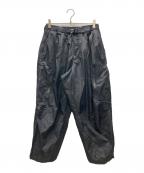 TIGHTBOOTH PRODUCTIONタイトブースプロダクション）の古着「CHECKER PLATE BALLOON CARGO PANTS」｜ブラック
