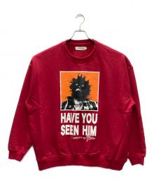 TIGHTBOOTH PRODUCTION（タイトブースプロダクション）の古着「HAVE YOU SEEN HIM CREW SWEAT」｜レッド
