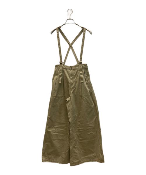AUTHEN（オーセン）AUTHEN (オーセン) Spick and Span (スピックアンドスパン) 別注 HIRISE SUSPENDER PANT ベージュ サイズ:Mの古着・服飾アイテム