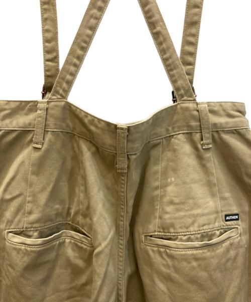 AUTHEN（オーセン）AUTHEN (オーセン) Spick and Span (スピックアンドスパン) 別注 HIRISE SUSPENDER PANT ベージュ サイズ:Mの古着・服飾アイテム