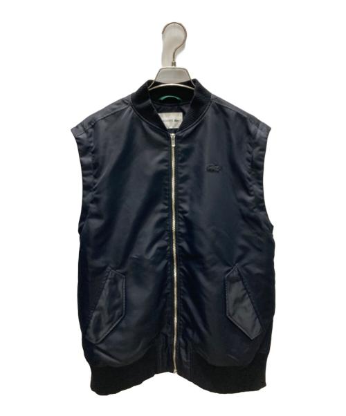 LACOSTE（ラコステ）LACOSTE (ラコステ) デタッチャブルスリーブボンバージャケット ブラック サイズ:Ｓの古着・服飾アイテム