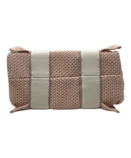 Snidel（スナイデル）Snidel (スナイデル) フリルロゴバンブーバッグ ピンクの古着・服飾アイテム