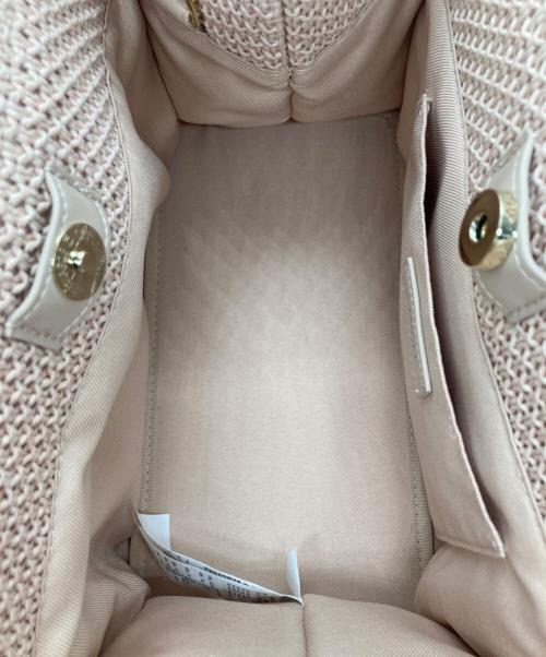 Snidel（スナイデル）Snidel (スナイデル) フリルロゴバンブーバッグ ピンクの古着・服飾アイテム