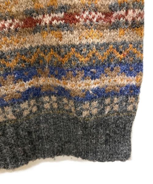 Jamieson’s Knitwear（ジャミーソンズニットウェア）Jamieson’s Knitwear (ジャミーソンズニットウェア) フェアアイルニットベスト ブラウン サイズ:Sの古着・服飾アイテム