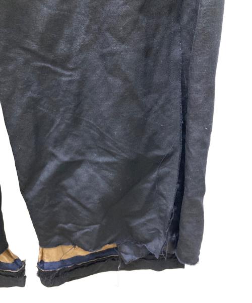 UNDERCOVER（アンダーカバー）UNDERCOVER (アンダーカバー) Mohair gaba side hem tack layered pants ブラック サイズ:1の古着・服飾アイテム