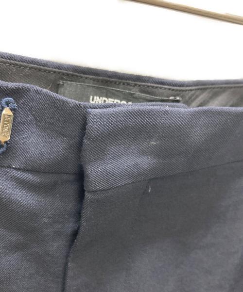 UNDERCOVER（アンダーカバー）UNDERCOVER (アンダーカバー) Mohair gaba side hem tack layered pants ブラック サイズ:1の古着・服飾アイテム