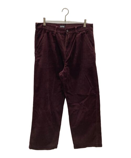 Schott（ショット）Schott (ショット) CORDUROY WORK PANTS ボルドー サイズ:XLの古着・服飾アイテム
