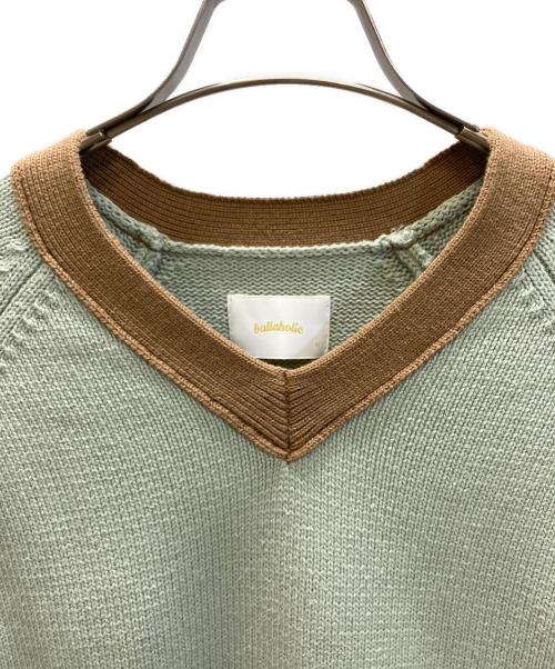 ballaholic（ボーラホリック）ballaholic (ボーラホリック) Easy Jersey Knit Sweater グリーン サイズ:Mの古着・服飾アイテム