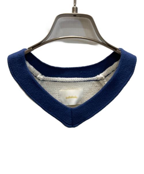 ballaholic（ボーラホリック）ballaholic (ボーラホリック) Easy Jersey Knit Sweater ホワイト サイズ:Mの古着・服飾アイテム