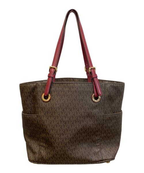 MICHAEL KORS（マイケル・コース）MICHAEL KORS (マイケル・コース) MK柄 トートバッグ ブラウンの古着・服飾アイテム
